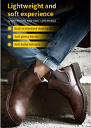 Men’s Safety Dealer Boots –  Non Slip Steel Toe Waterproof Leather Work Boots