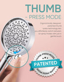 Filtered Handheld Shower Head – High Pressure Water Softener with Filter Beads Hose and Bracket