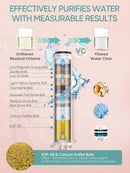Filtered Handheld Shower Head – High Pressure Water Softener with Filter Beads Hose and Bracket