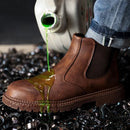 Men’s Safety Dealer Boots –  Non Slip Steel Toe Waterproof Leather Work Boots