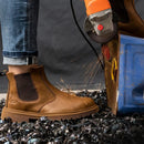 Men’s Safety Dealer Boots –  Non Slip Steel Toe Waterproof Leather Work Boots