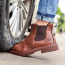 Men’s Safety Dealer Boots –  Non Slip Steel Toe Waterproof Leather Work Boots