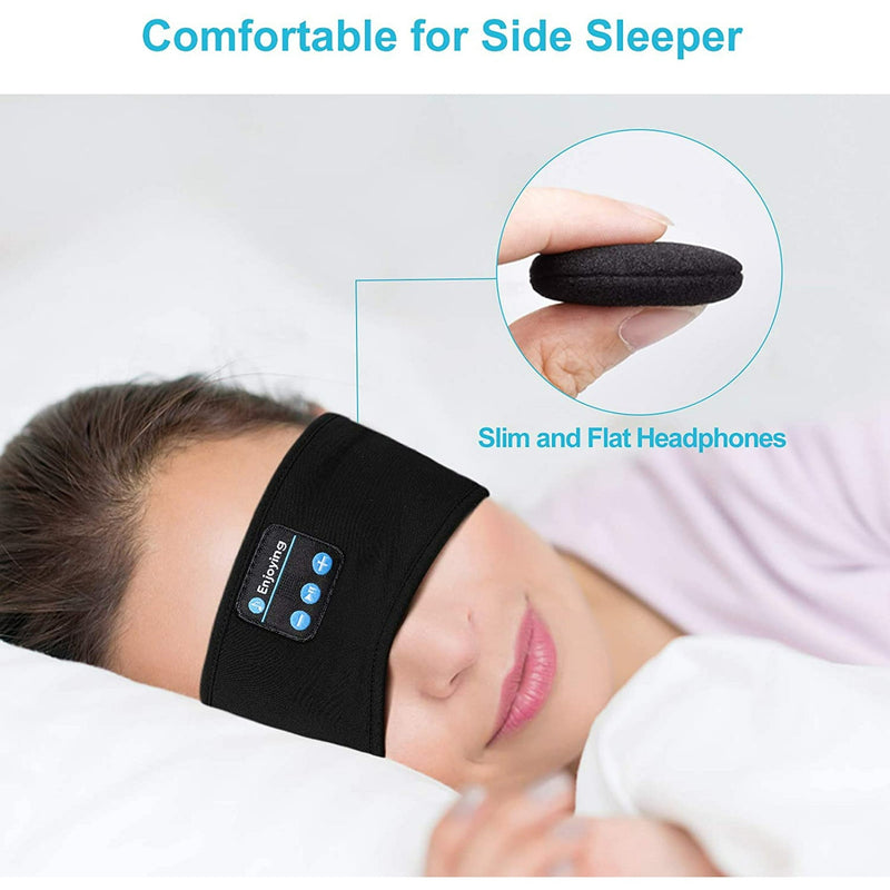 Wireless Bluetooth Sleep Headband – Ultra-Soft Headset with Built-In HD Stereo Speakers