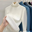 Cozy Thermal Turtleneck Sweater – Slim Fit Fleece Knit Top Pullover