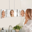 3-Way 360 Degree Hanging Mirror – Adjustable Door Vanity for Makeup & Hair Styling