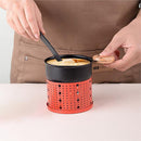 Raclette Table Grill & Cheese Melter – Portable Non-Stick Mini Grill with Wooden Handle