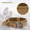 Tactical Dog Collar with Control Handle and D-ring for a Dog leash