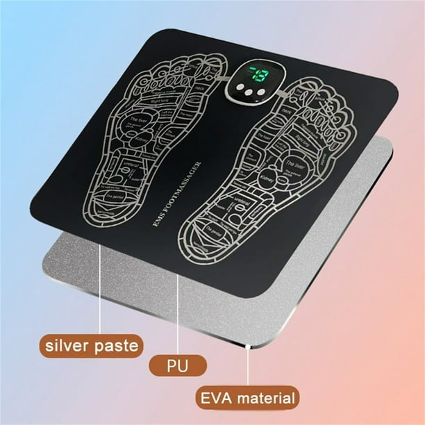 EMS Foot Massager Mat – 8 Modes USB Rechargeable Foldable with Remote Control