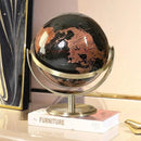20cm Black & Gold Rotating Globe – European Inspired Elegant Home & Office Decor