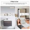 3-Way 360 Degree Hanging Mirror – Adjustable Door Vanity for Makeup & Hair Styling