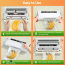 Automatic Food Vacuum Sealer – Dry & Wet Dual Use Digital Display Heat Sealing Machine