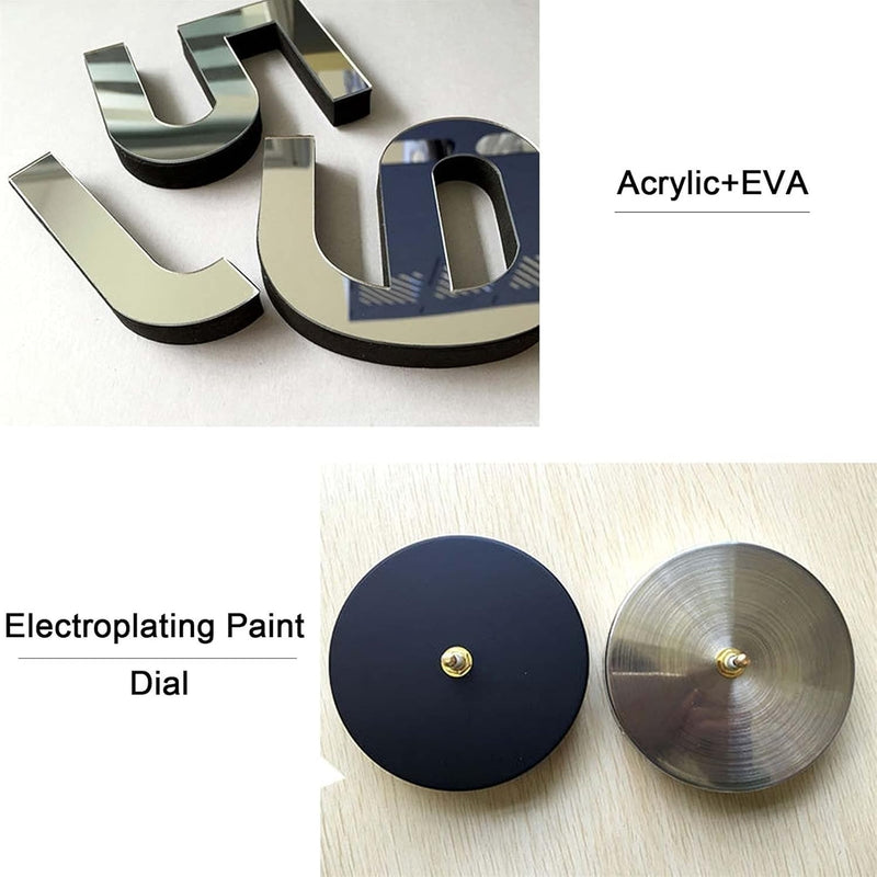 DIY 3D Wall Clock – Modern Acrylic Number Stickers Easy to Install Stylish Home Decor for Living Room