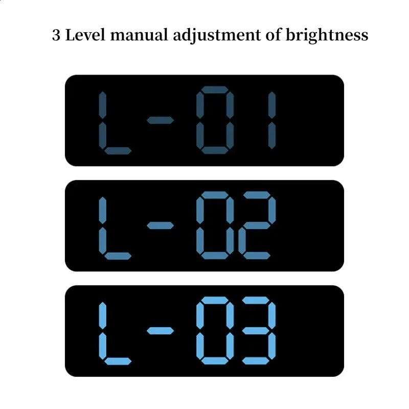 Digital LED Wall Clock 9 inch – Alarm Calendar & Temperature Display for Home or Office