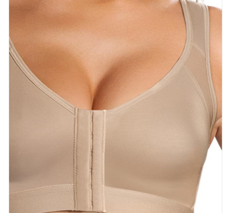 Wireless Breathable Posture Corrector - Front Buckle Sports Bra