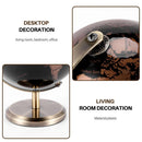 20cm Black & Gold Rotating Globe – European Inspired Elegant Home & Office Decor