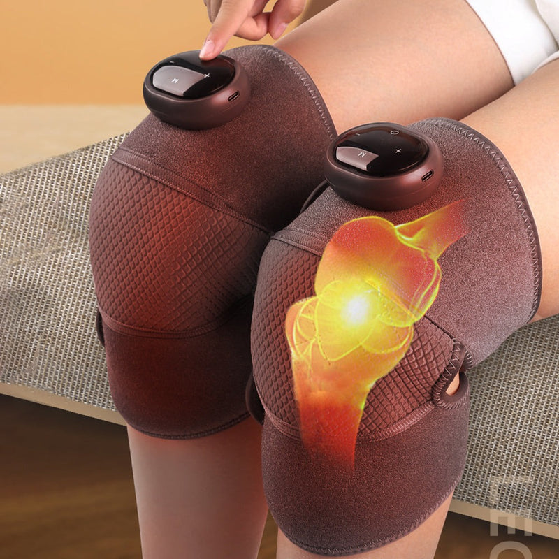 Cordless Heated Knee Massager – Rechargeable Knee Wrap for Arthritis & Pain Relief