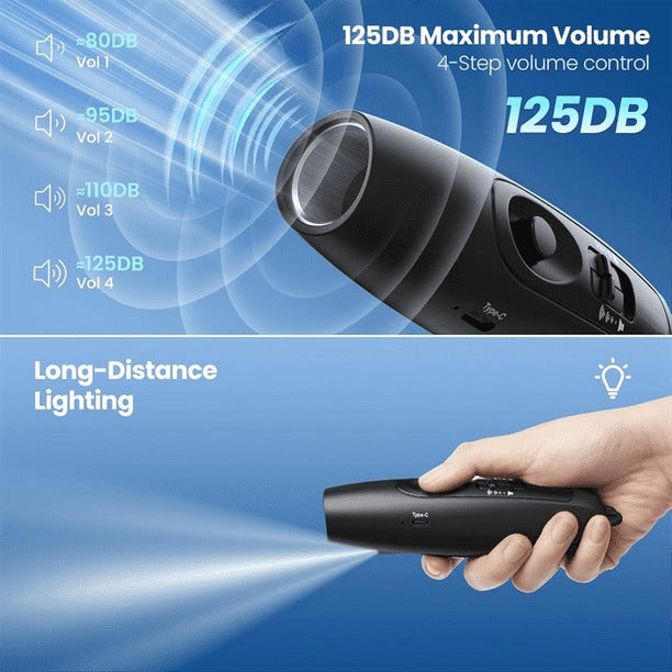 Multipurpose Blowless Electronic Whistle – Portable Loud 3-Tone Hand Whistle