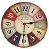 Cafe Tour 12" Silent Wall Clock – Battery Operated Modern Design for Living Room Decor
