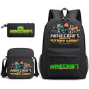 Minecraft Backpack Set with Pencil Case and Bag
