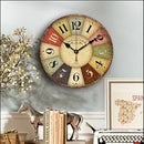 Cafe Tour 12" Silent Wall Clock – Battery Operated Modern Design for Living Room Decor