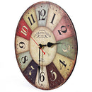 Cafe Tour 12" Silent Wall Clock – Battery Operated Modern Design for Living Room Decor