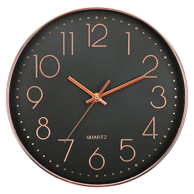 12-Inch Nordic Wall Clock – Silent Quartz Movement 3D Numbers Minimalist Design