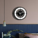 Black & White Round Acrylic Wall Clock – Retro Transparent Design for Living Room or Bedroom Decor