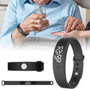 Smart Fitness Bracelet – IPX57 Waterproof Smartwatch with Body Temp Sensor Timer & Silent Alarm