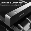 Space-Saving Door Hook – No-Drill Aluminum Steel Hanger with 5 Hooks