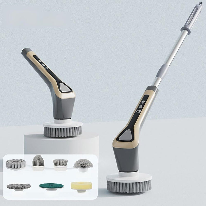 Cordless Electric Spin Scrubber – Waterproof Power Scrubber Beush with 2600mAh Battery