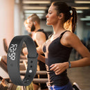 Smart Fitness Bracelet – IPX57 Waterproof Smartwatch with Body Temp Sensor Timer & Silent Alarm