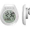 Waterproof Digital Shower Clock – LCD Display Timer Temp 12/24hr with Suction Cup