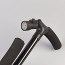 Folding Walking Stick with Light – Telescopic Double Handle Trekking Pole for Seniors
