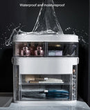 Multi Layer LED Makeup Organiser – Drawer Vanity Organiser for Cosmetics & Skincare with Mirror
