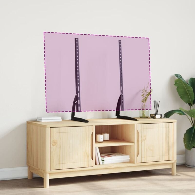 Universal TV Stand 32-70 Inches - Heavy-Duty Metal Desktop Monitor Rack
