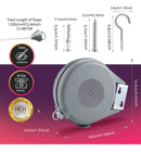 12M Retractable Outdoor Washing Line – Heavy-Duty Adjustable Length Easy to Install