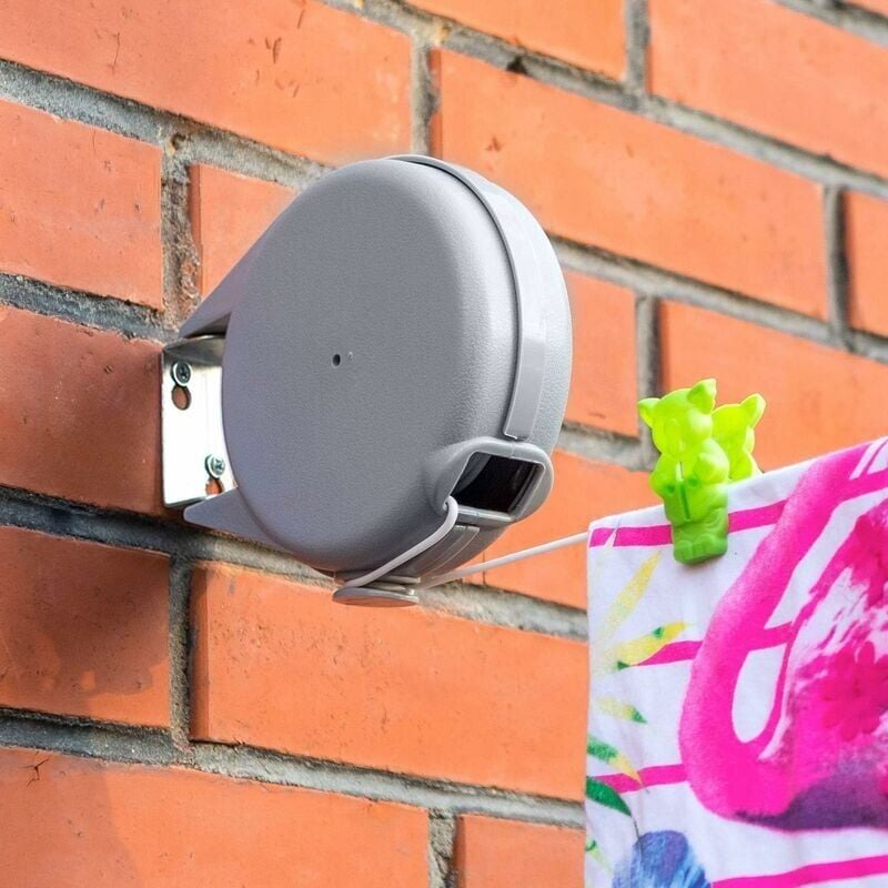 12M Retractable Outdoor Washing Line – Heavy-Duty Adjustable Length Easy to Install