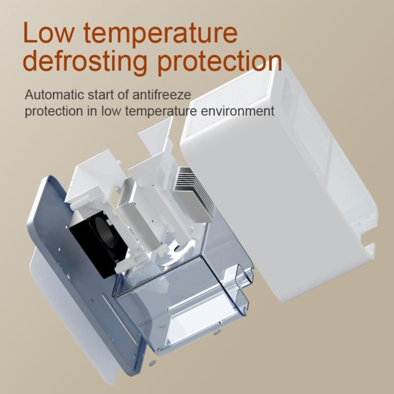 Compact Household Dehumidifier – Quiet with Multi-Color Atmosphere Light