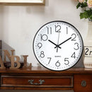 12-Inch Nordic Wall Clock – Silent Quartz Movement 3D Numbers Minimalist Design