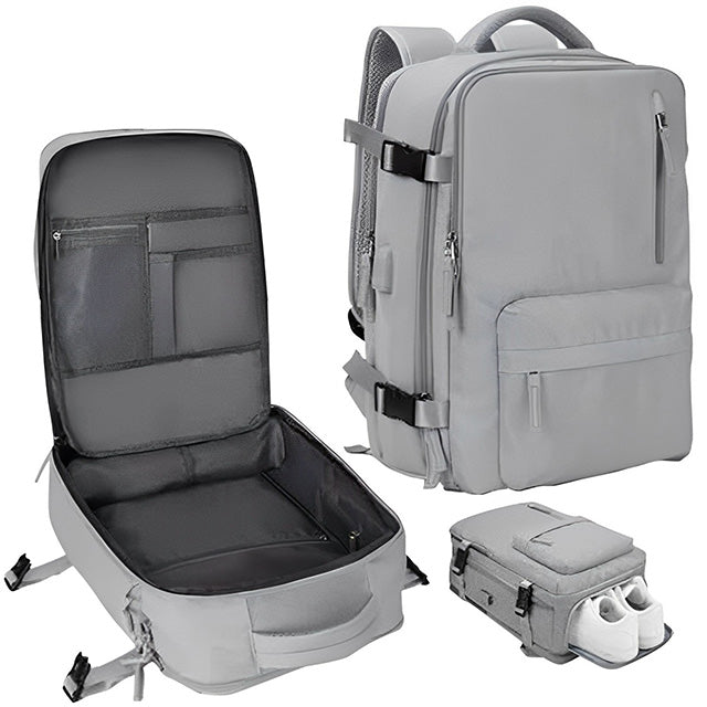 Women’s Carry-On Travel Backpack – Flight Approved Waterproof Travel Bag with Shoe Compartment