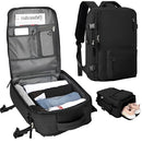 Women’s Carry-On Travel Backpack – Flight Approved Waterproof Travel Bag with Shoe Compartment