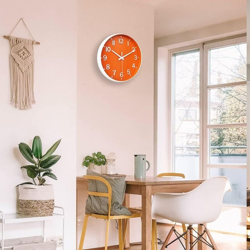 Modern Silent Wall Clock – Simple Quartz Design for Living Room or Bedroom Decor