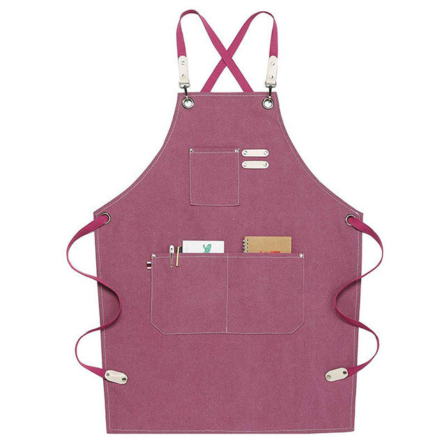 Heavy Duty Work Apron – Waterproof Canvas with Tool Pockets