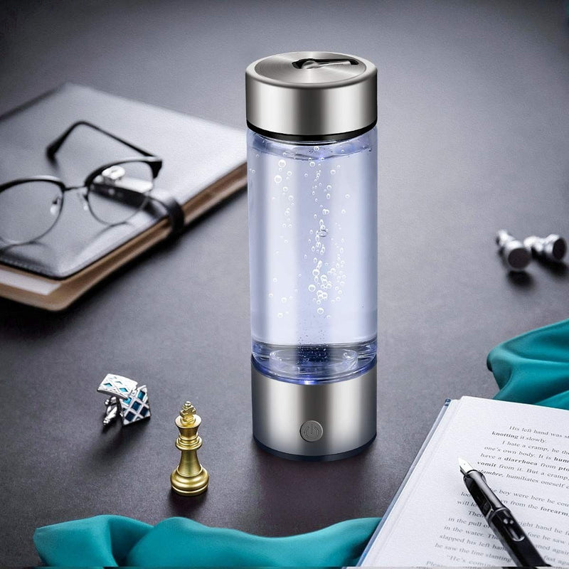 Hydrogen Water Generator Bottle – 420ml Portable Ionizer Rechargeable for Healthy Drinking Anywhere