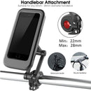 Waterproof Bike Phone Holder Case – 360° Rotating Handlebar Holder for 5"-7" Smartphones