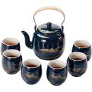 Japanese Style Ceramic Handle Tea Set
