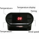 Mini Fireplace Effect Space Heater – 500W Plug-In Wall Heater with Thermostat & Remote Control