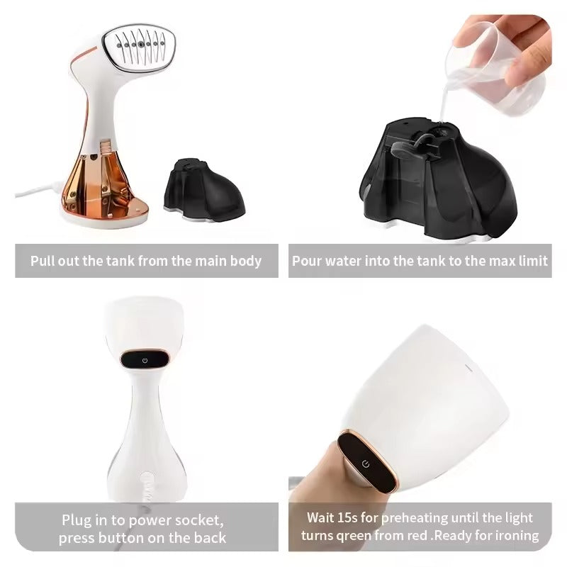 Handheld Clothes Steamer – 3 Steam Modes 320ml Tank 1200W