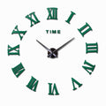Large DIY Roman Numeral Wall Clock – 3D Acrylic Mirror Design Modern Home Decor for Living Room or Office