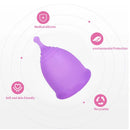 Silicone Menstrual Cup Set with Portable Sterilizer Box – Hygienic Reusable and Travel-Friendly
